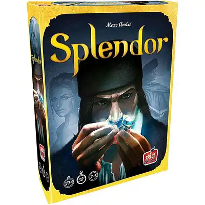 Splendor to elegancka gra z mechaniką budowania, w której gracze zbierają żetony kamieni szlachetnych, aby nabywać karty rozwoju i przyciągać szlachetnych mecenasów. Gra jest dynamiczna, bogata w taktyczne posunięcia i na tyle przystępna, że można w nią grać w niemal każdym gronie.
